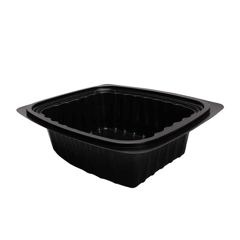 BOPS盖黑色方形一格快餐盒