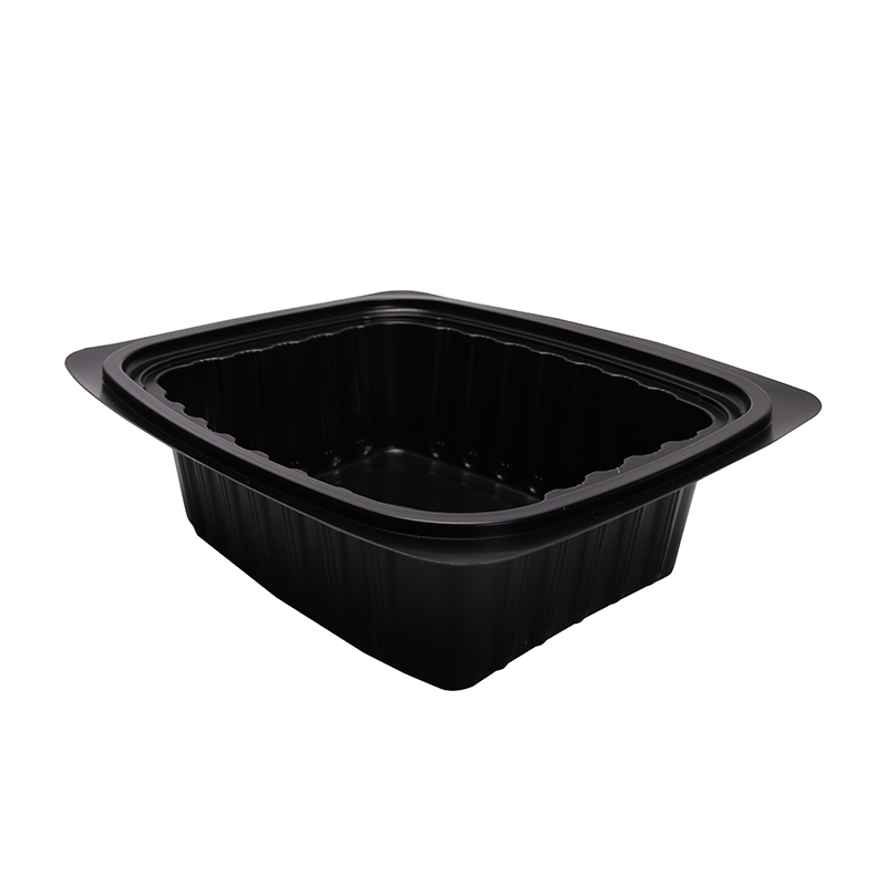 BOPS盖黑色方形一格快餐盒