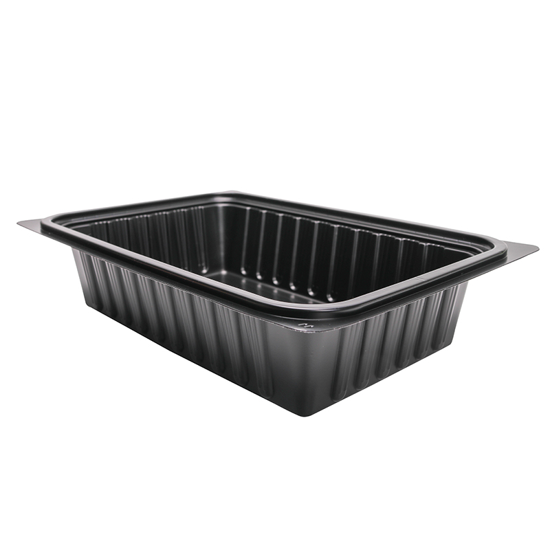 BOPS盖黑色方形一格快餐盒